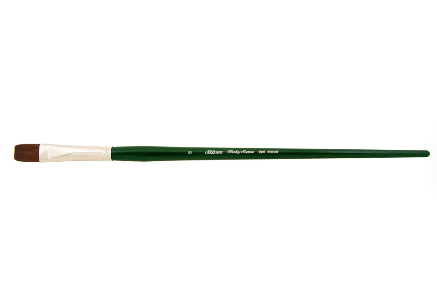 Silver Brush - Ruby Satin Long Handle Brushes - Bright 2502
