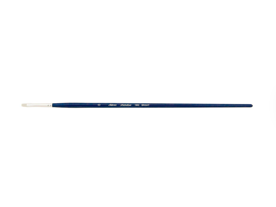 Silver Brush - Bristlon Stiff Synthetic Long Handle Brushes - Bright