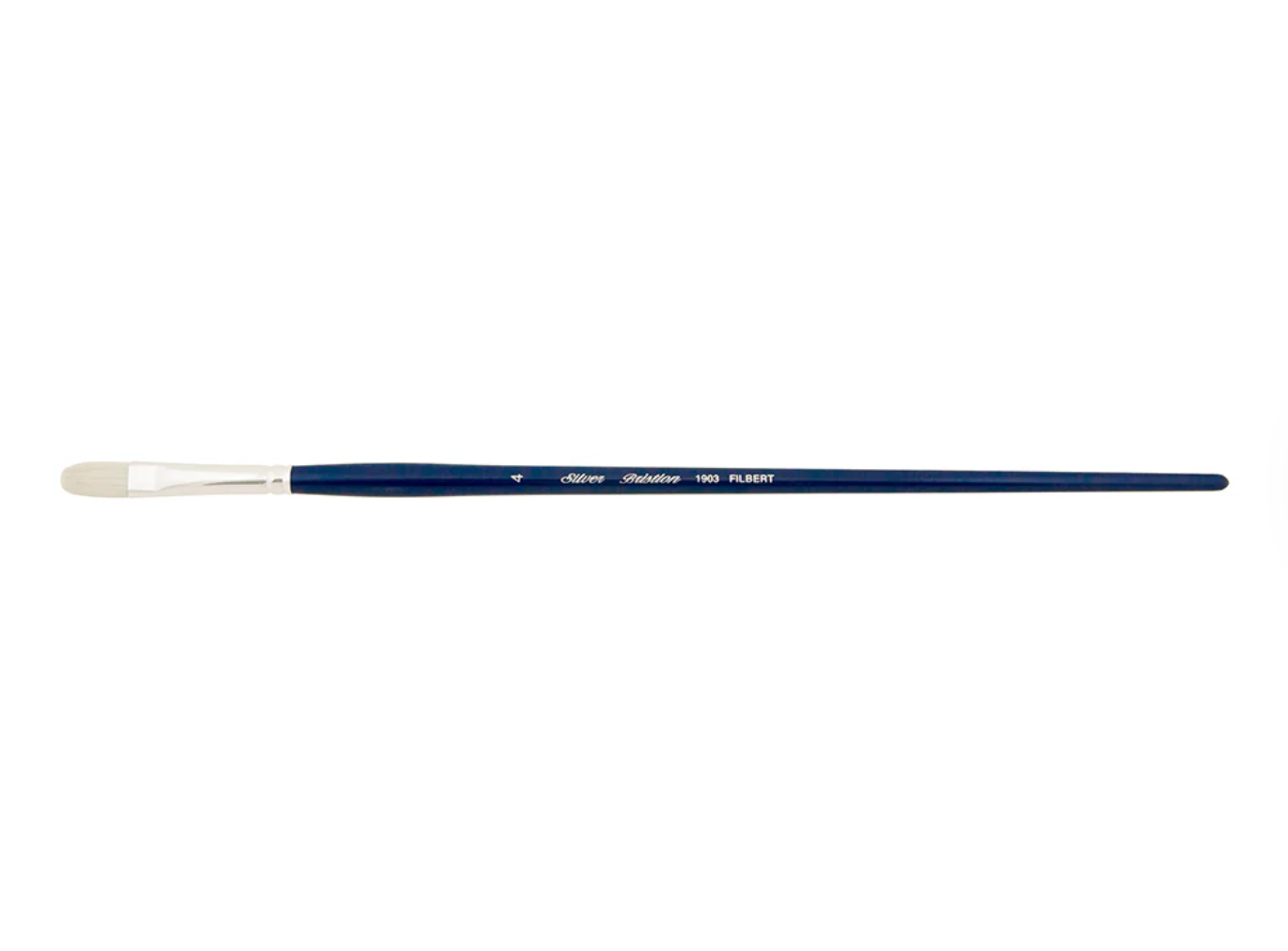 Silver Brush - Bristlon Stiff Synthetic Long Handle Brushes - Filbert 1903