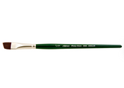 Silver Brush - Ruby Satin Short Handle Brushes - Angular 2506S