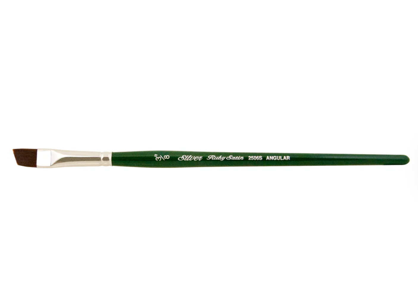 Silver Brush - Ruby Satin Short Handle Brushes - Angular 2506S