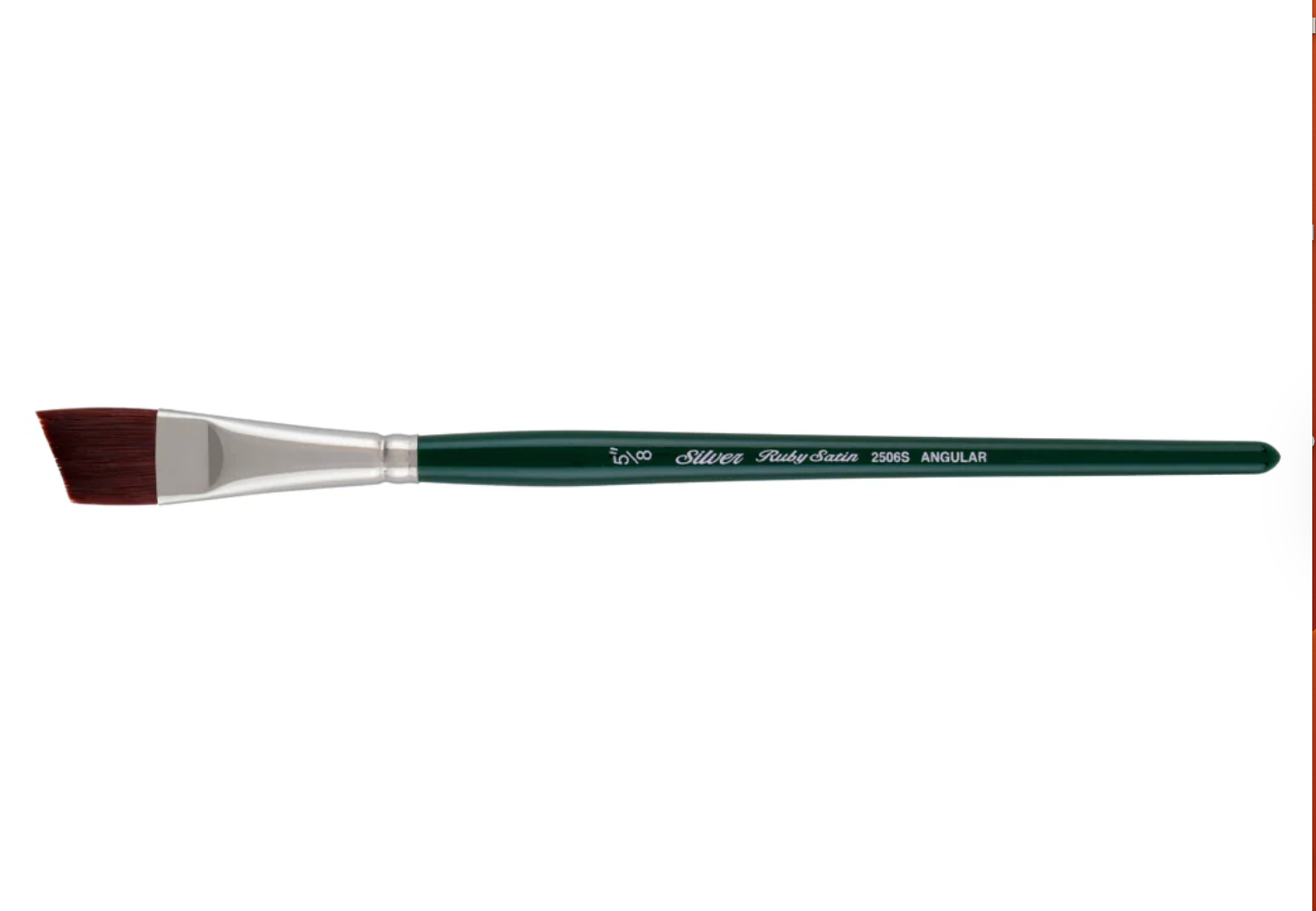 Silver Brush - Ruby Satin Short Handle Brushes - Angular 2506S