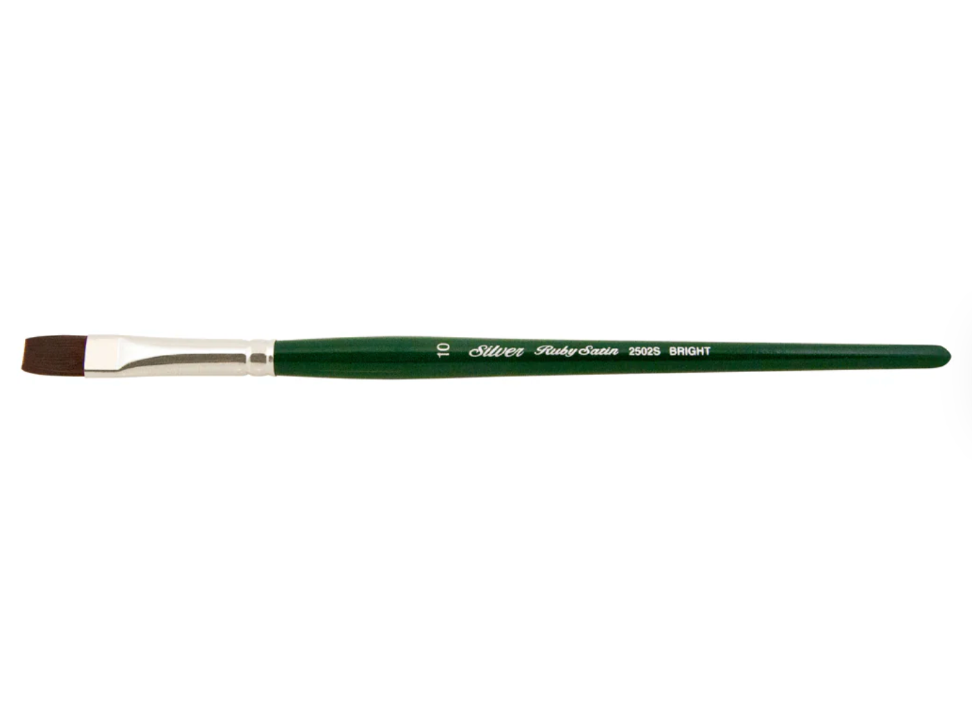 Silver Brush - Ruby Satin Short Handle Brushes - Bright 2502S
