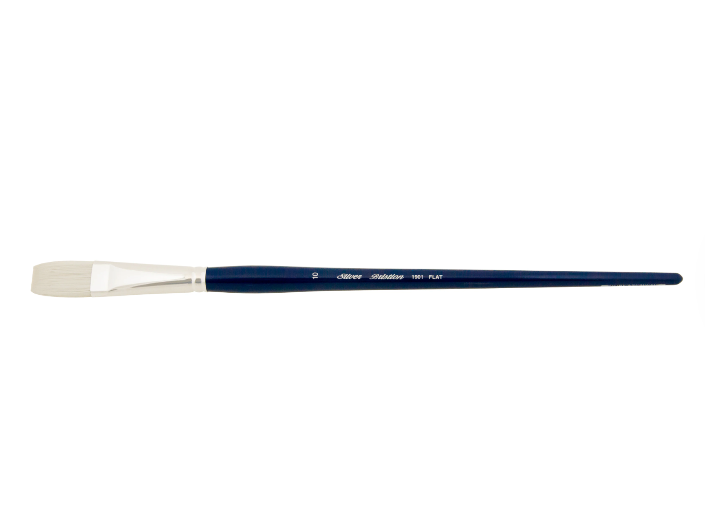 Silver Brush - Bristlon Stiff Synthetic Long Handle Brushes - Flat 1901