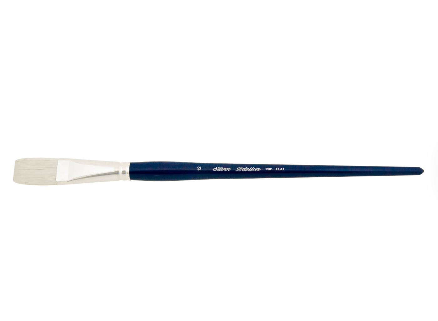 Silver Brush - Bristlon Stiff Synthetic Long Handle Brushes - Flat 1901