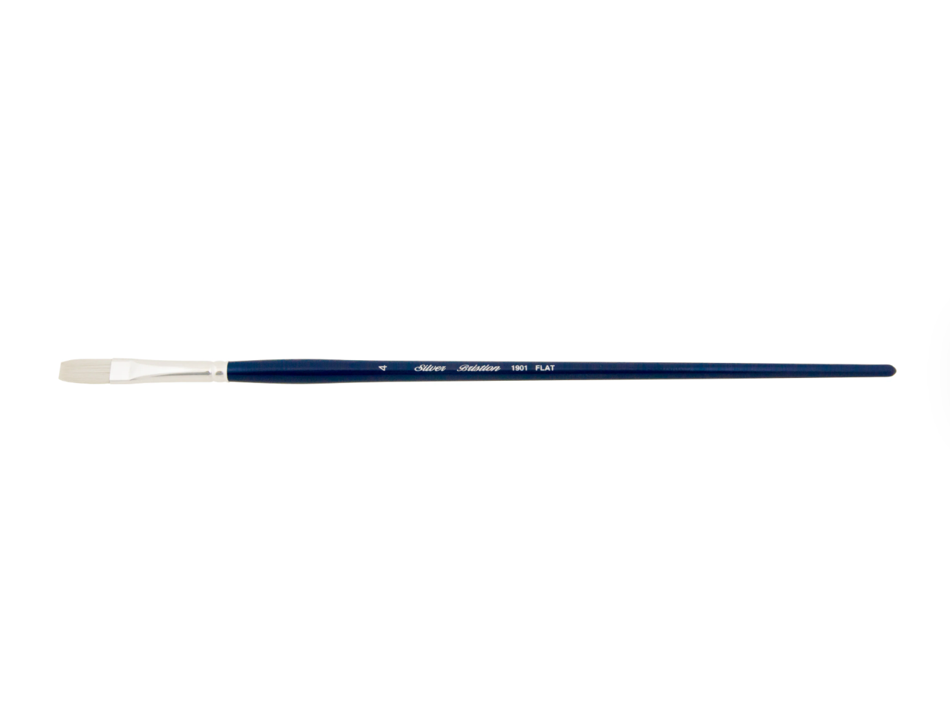 Silver Brush - Bristlon Stiff Synthetic Long Handle Brushes - Flat 1901