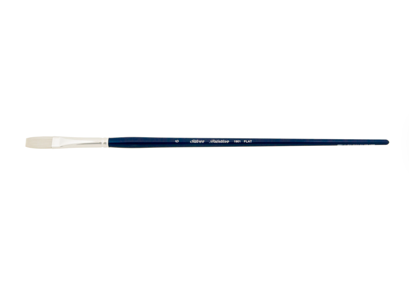Silver Brush - Bristlon Stiff Synthetic Long Handle Brushes - Flat 1901