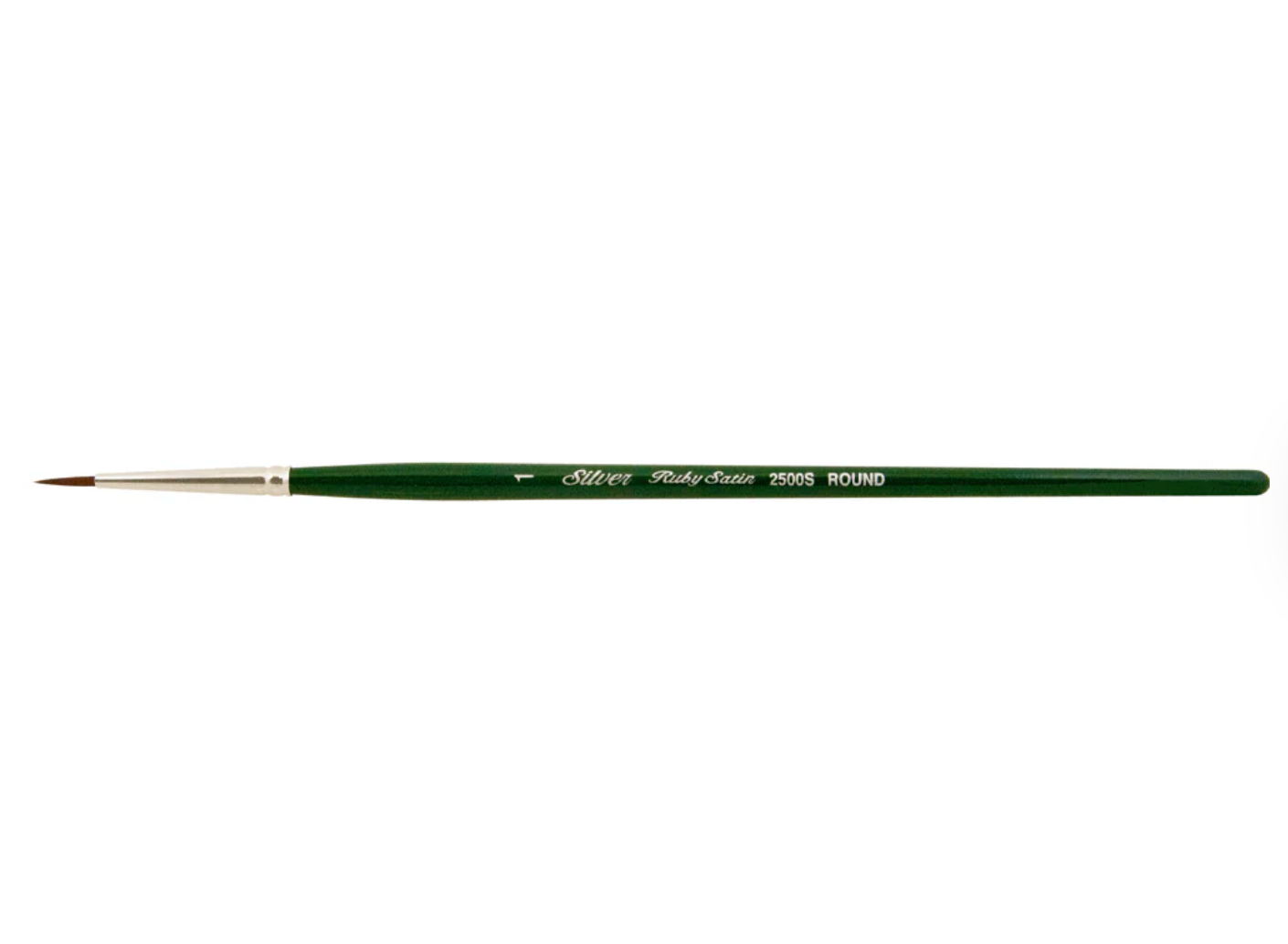 Silver Brush - Ruby Satin Short Handle Brushes - Round 2500S