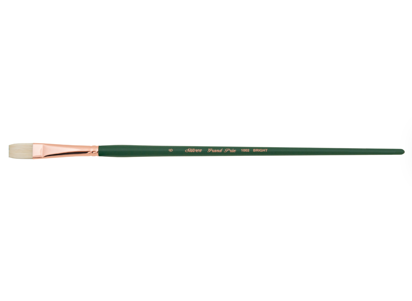 Silver Brush - Grand Prix Long Handle Hog Bristle Brushes - Bright 1002