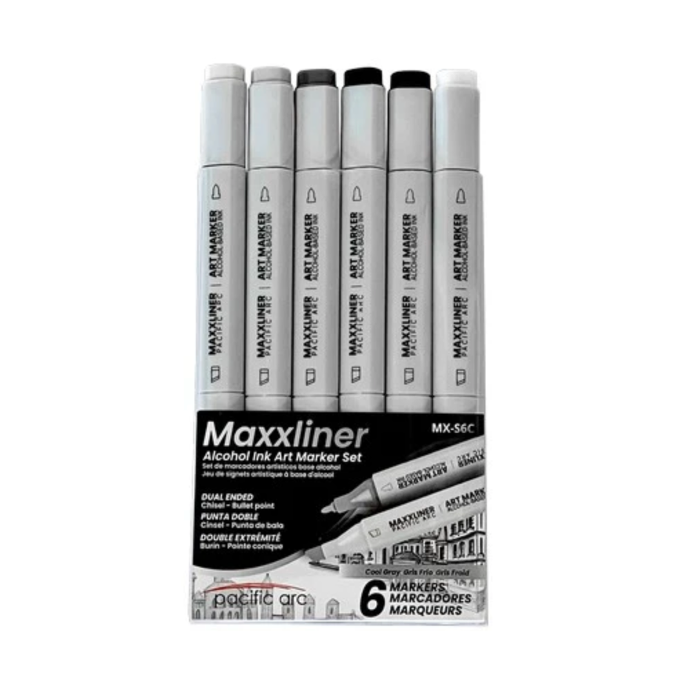 Maxxliner 6-Piece Gray Tone Sets – Cool, Neutral, and Warm