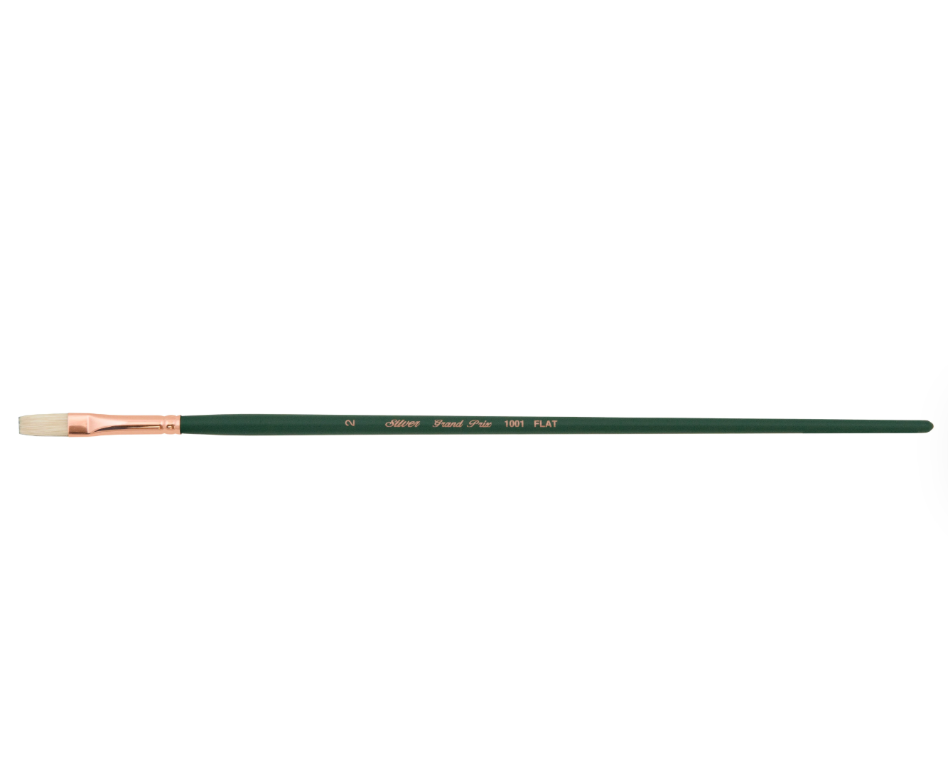 Silver Brush - Grand Prix Long Handle Hog Bristle Brushes - Flat 1002