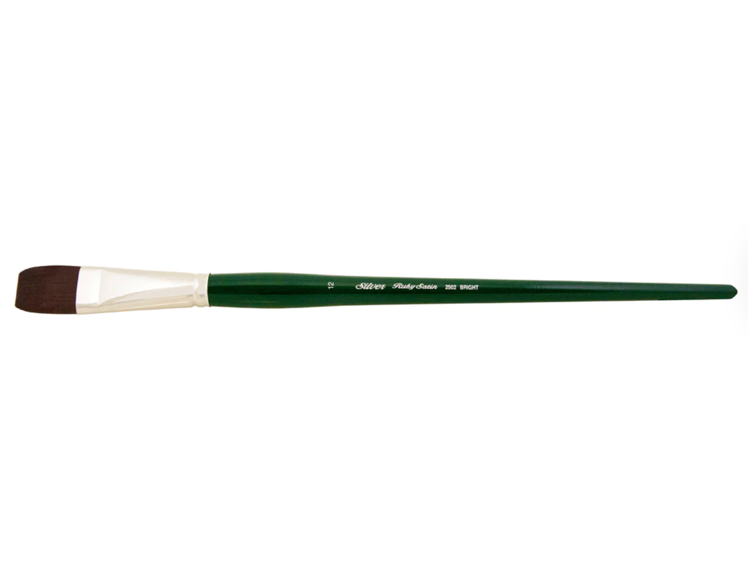 Silver Brush - Ruby Satin Long Handle Brushes - Bright 2502