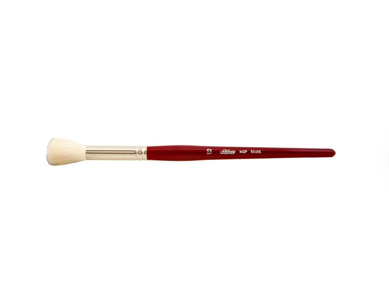 Silver Brush - Mops Goat Hair Short Handle Brushes - Round