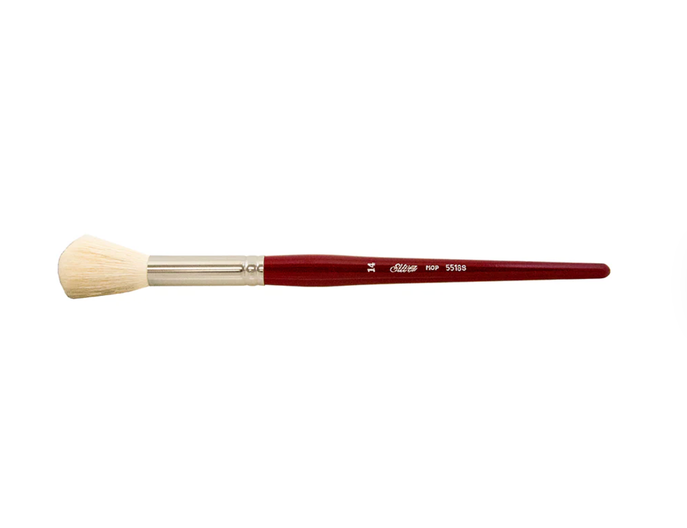 Silver Brush - Mops Goat Hair Short Handle Brushes - Round