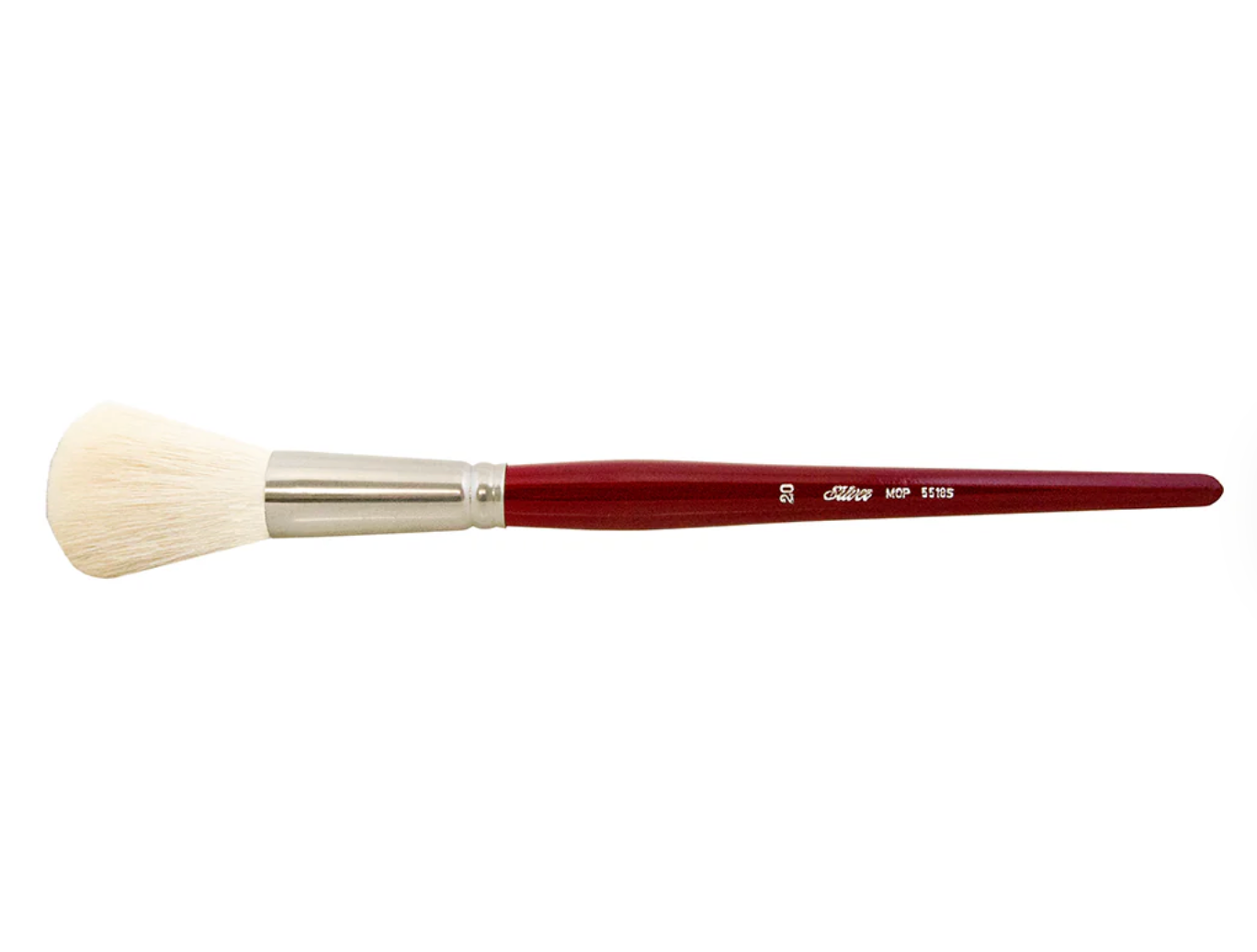 Silver Brush - Mops Goat Hair Short Handle Brushes - Round
