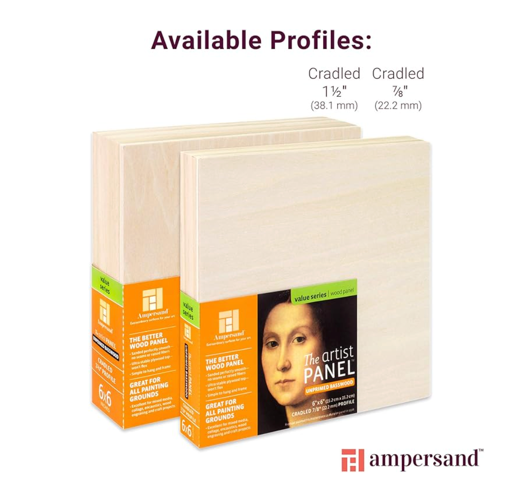 Ampersand Unprimed Basswood Panels