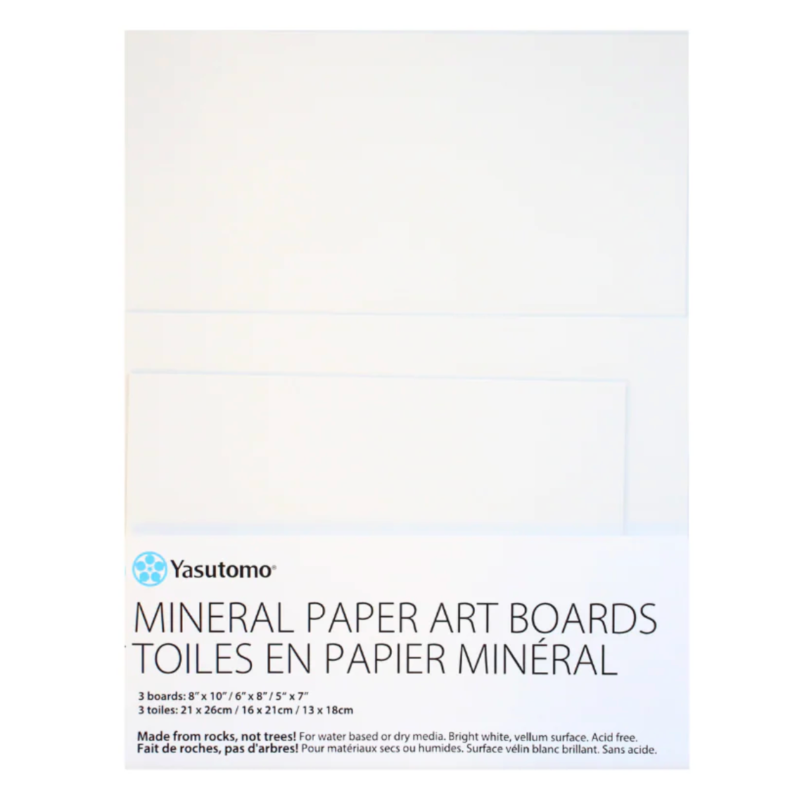 Mineral Paper Art Boards, Assorted 3 Pack