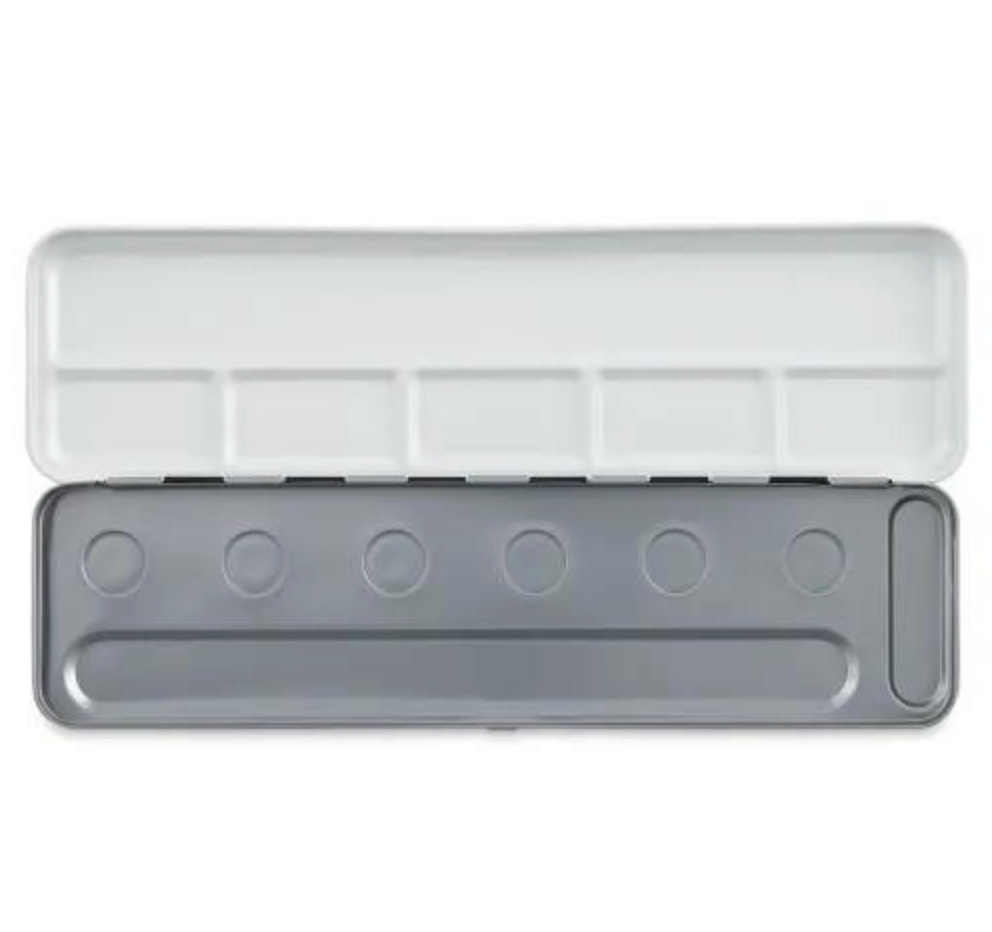 Finetec Empty Metal Watercolor Palette Box - 6 Pan