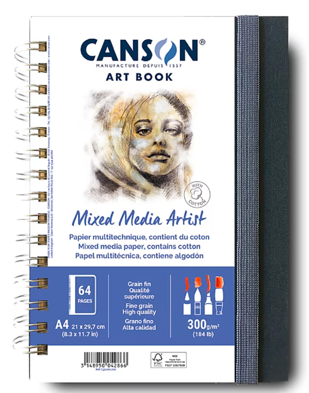Canson Artist Series Spiral Bound Mixed Media Sketchbook