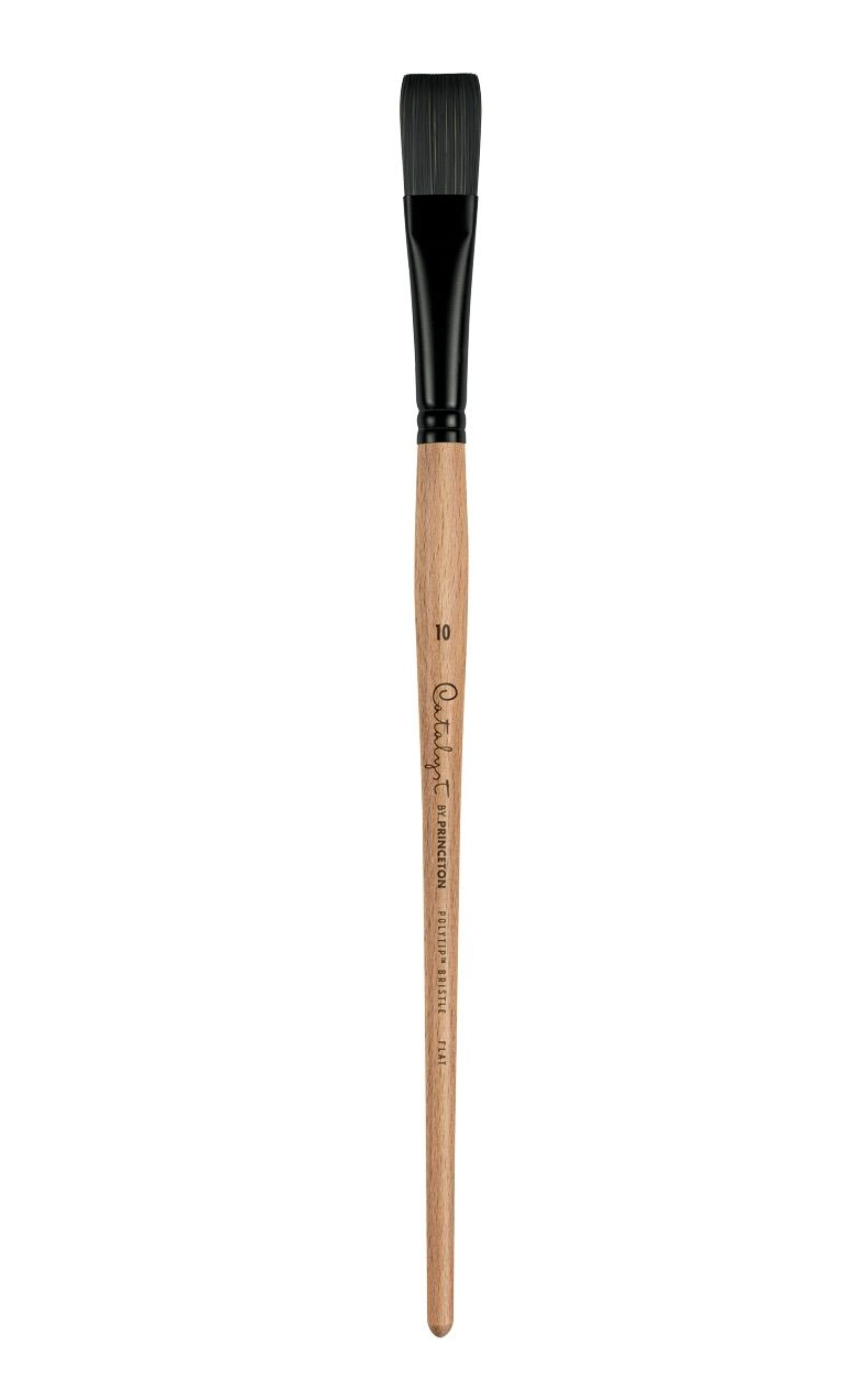Catalyst Polytip Bristle Long Handle Brush - Flat