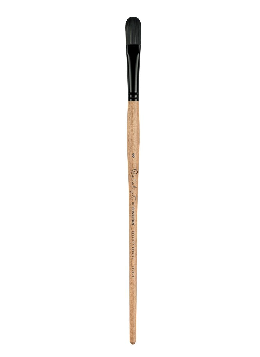 Catalyst Polytip Bristle Long Handle Brush - Filbert