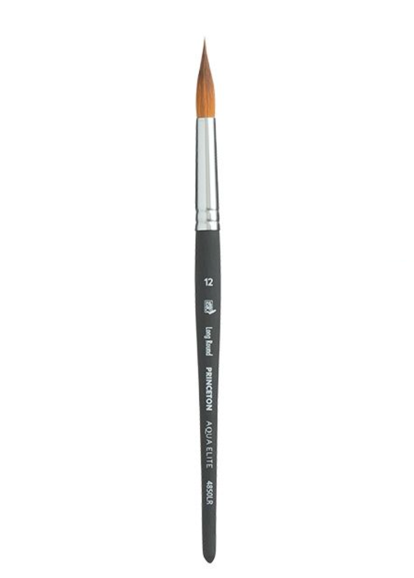 AquaElite Synthetic Kolinsky Brushes - Long Round