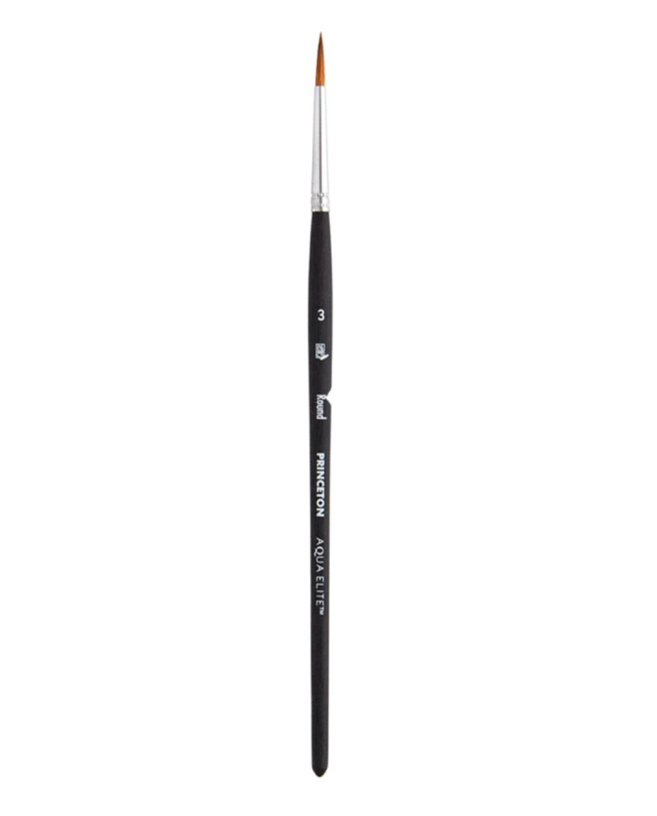 AquaElite Synthetic Kolinsky Brushes - Round