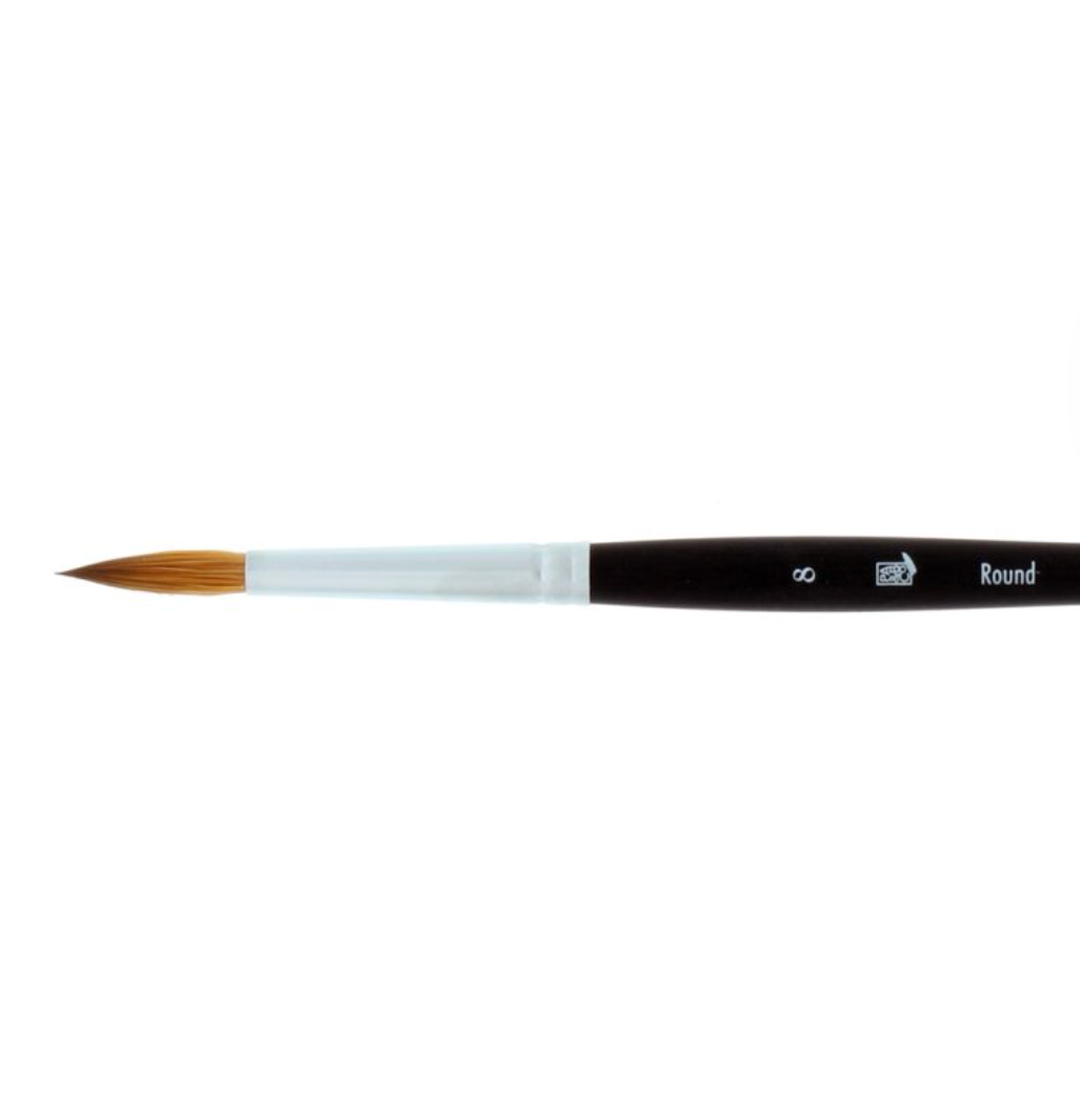 AquaElite Synthetic Kolinsky Brushes - Round