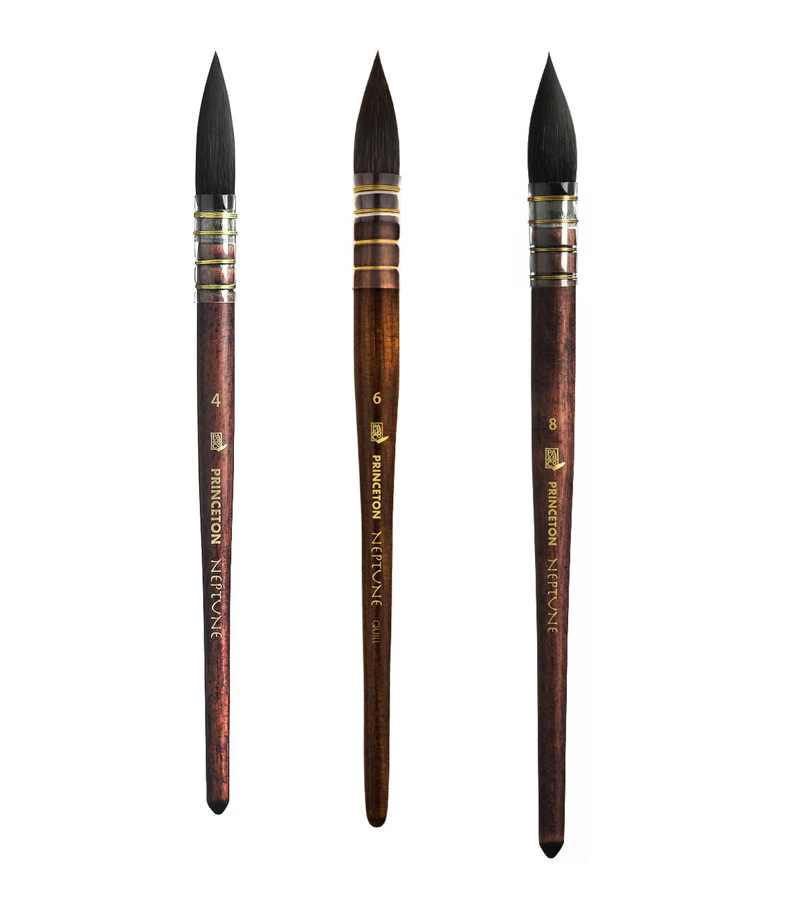 Neptune Synthetic Squirrel Brushes - Quill