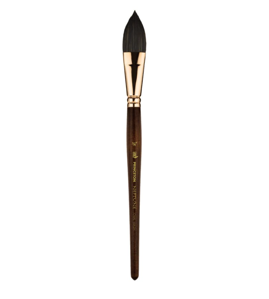 Neptune Synthetic Squirrel Brushes - Oval Wash