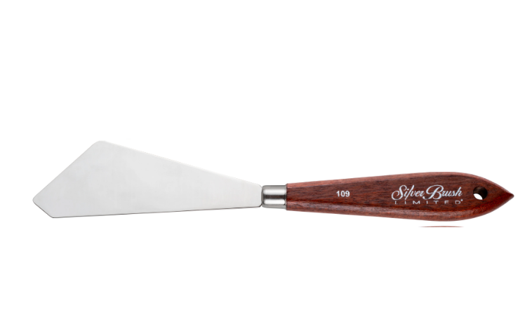 Silver Brush Palette Knife #109
