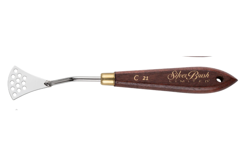 Silver Brush Palette Knife #C21