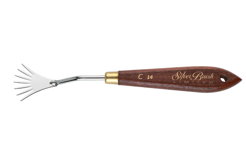 Silver Brush Palette Knife #C14