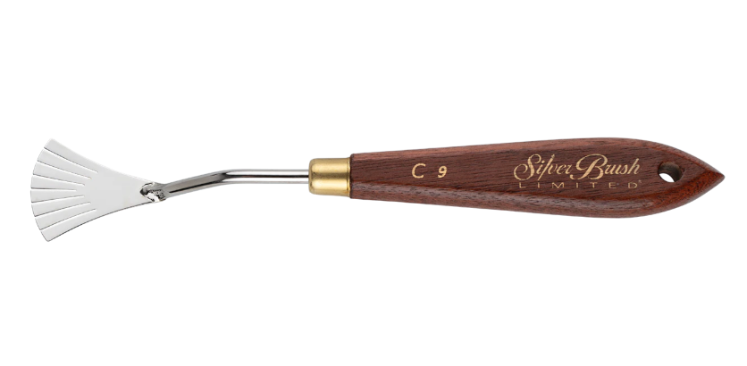Silver Brush Palette Knife #C9
