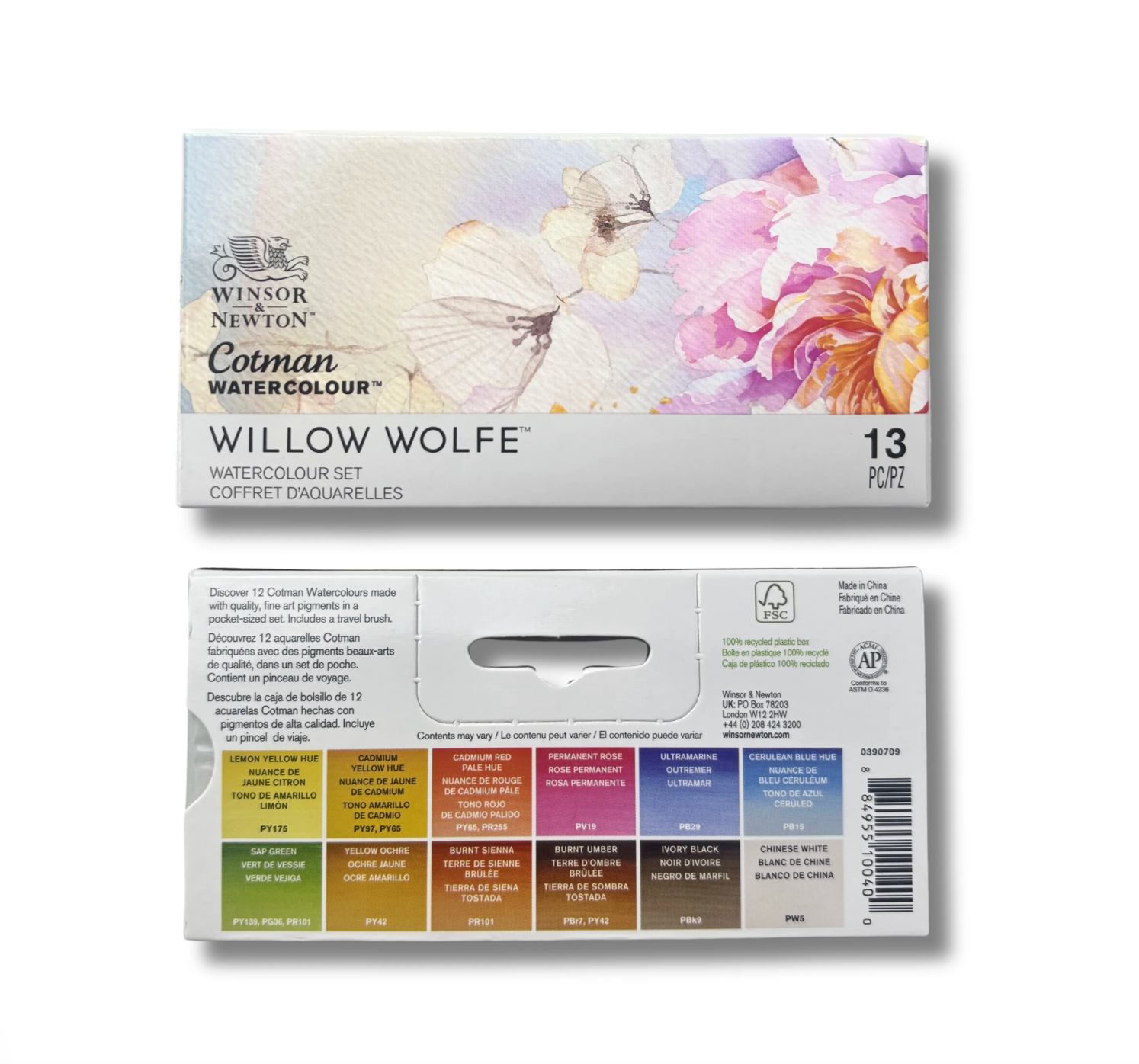 Willow Wolfe Watercolor Cotman Sketch Pocket Box