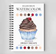 Sweet Treats Watercolor Workbook by Willow Wolfe