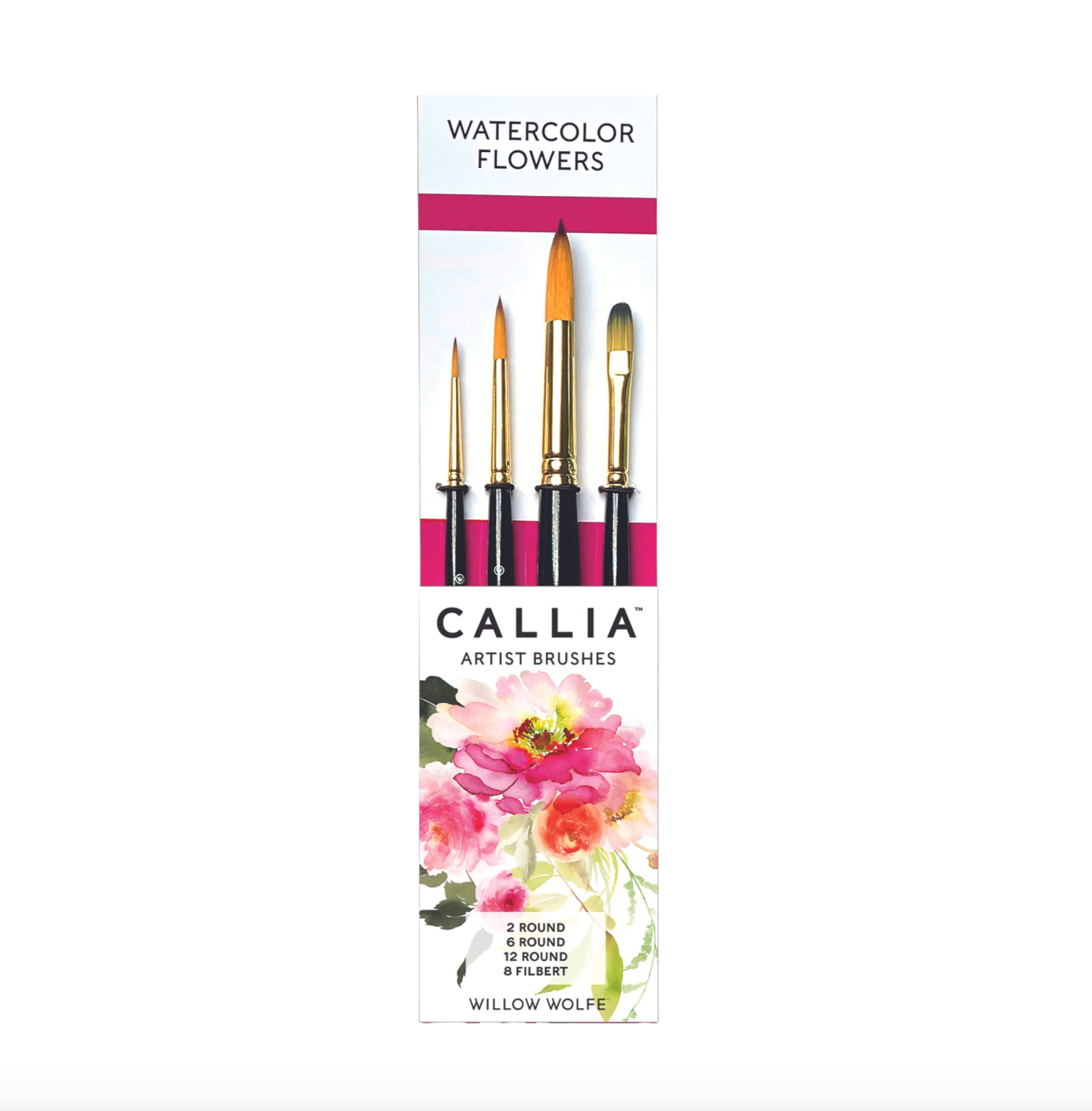 Callia Watercolor Brush Set4 by Willow Wolfe