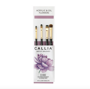 Callia Brush Set4 Acrylic and Oil Flowers