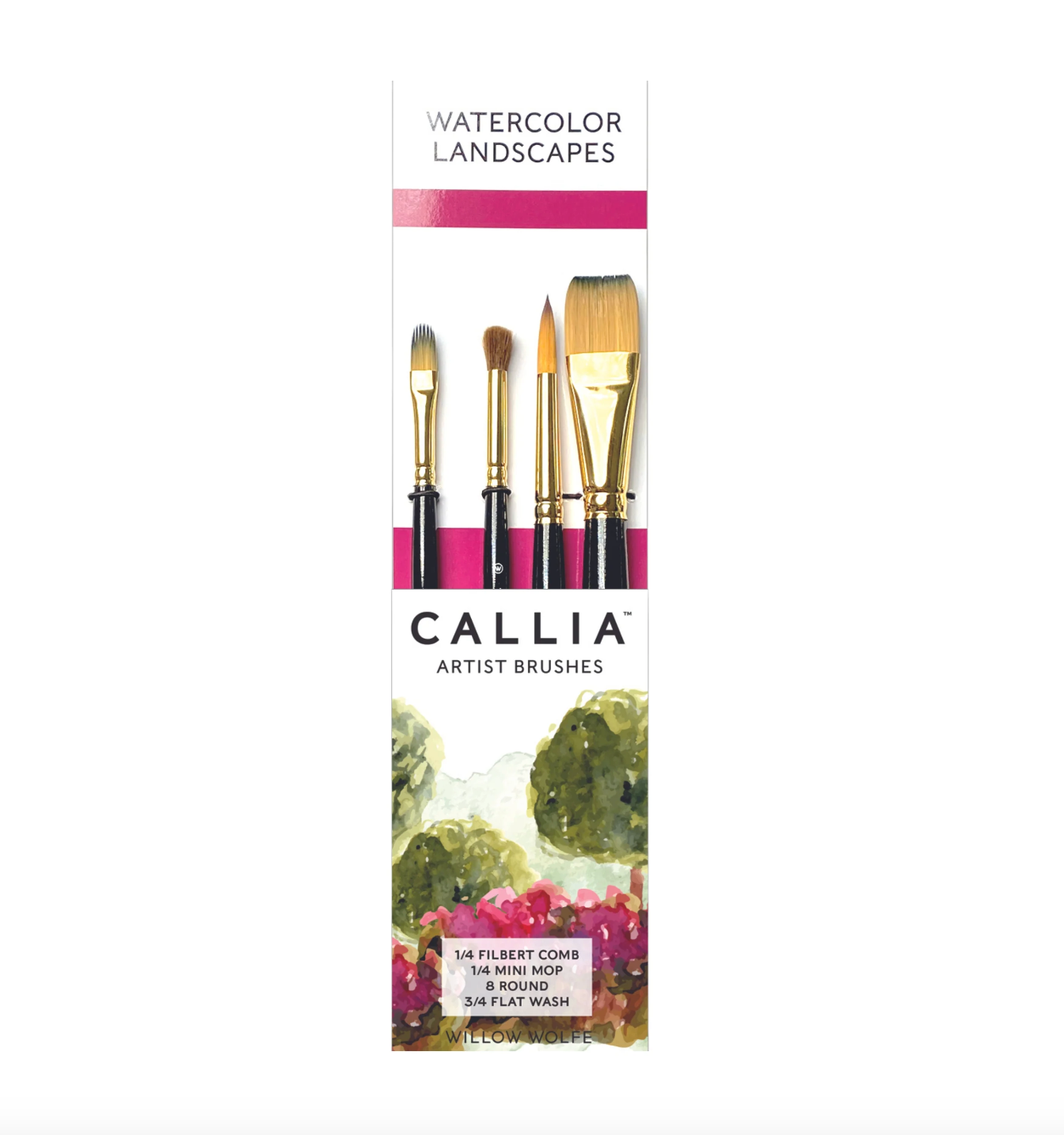 Callia Watercolor Landscape Brushset4 by Willow Wolfe