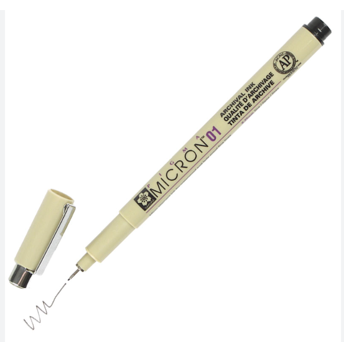 Micron .01/.25mm Black