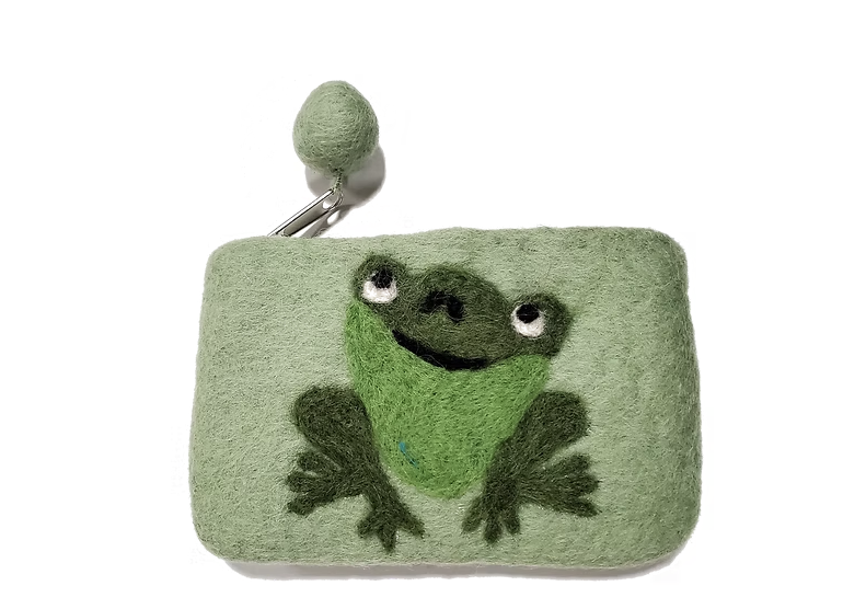 Felt Pouch Frog
