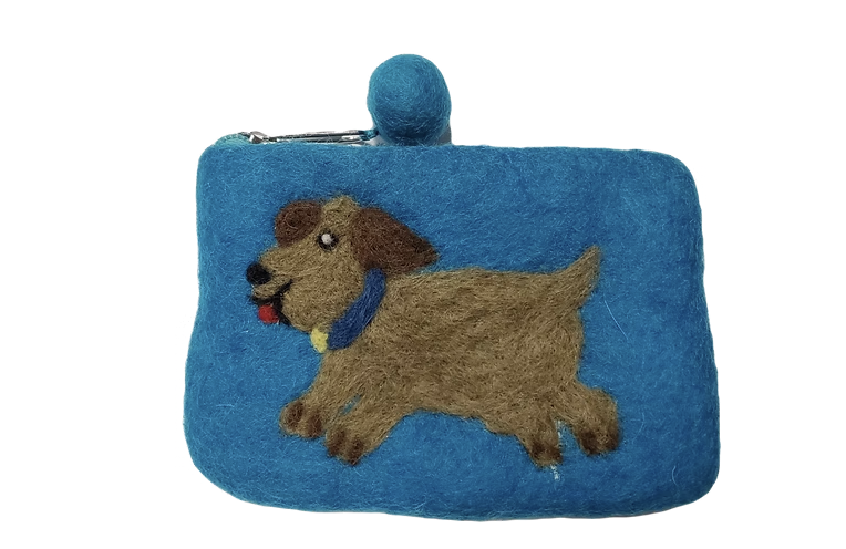 Felt Pouch Dog