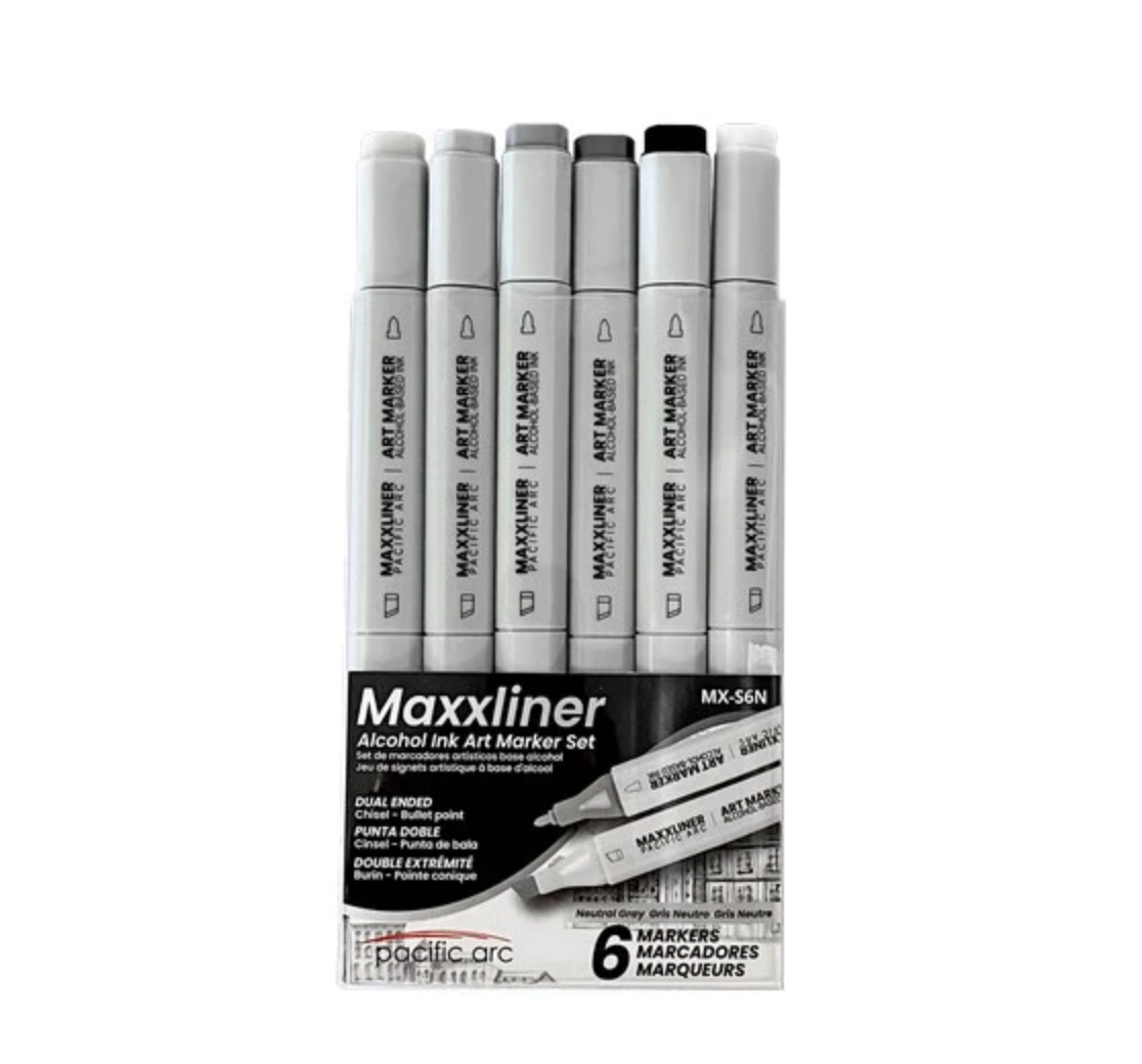 Maxxliner 6-Piece Gray Tone Sets – Cool, Neutral, and Warm