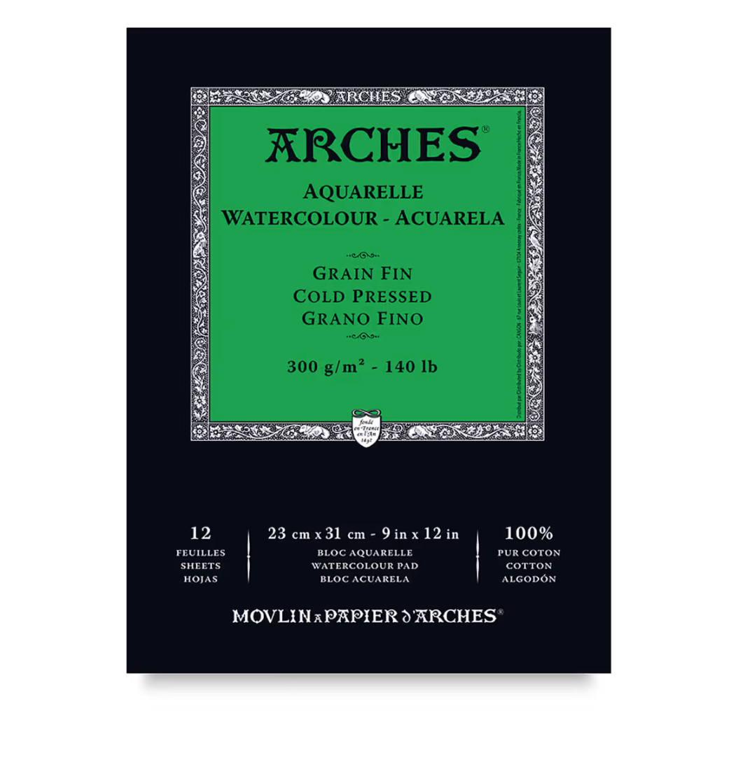 Arches Watercolor 140lb Pads