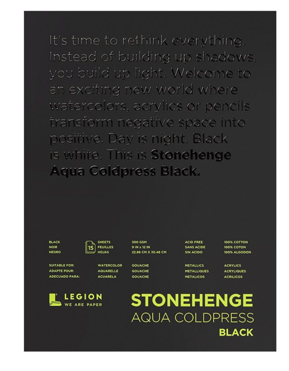 Stonehenge Aqua Coldpress Black Pads