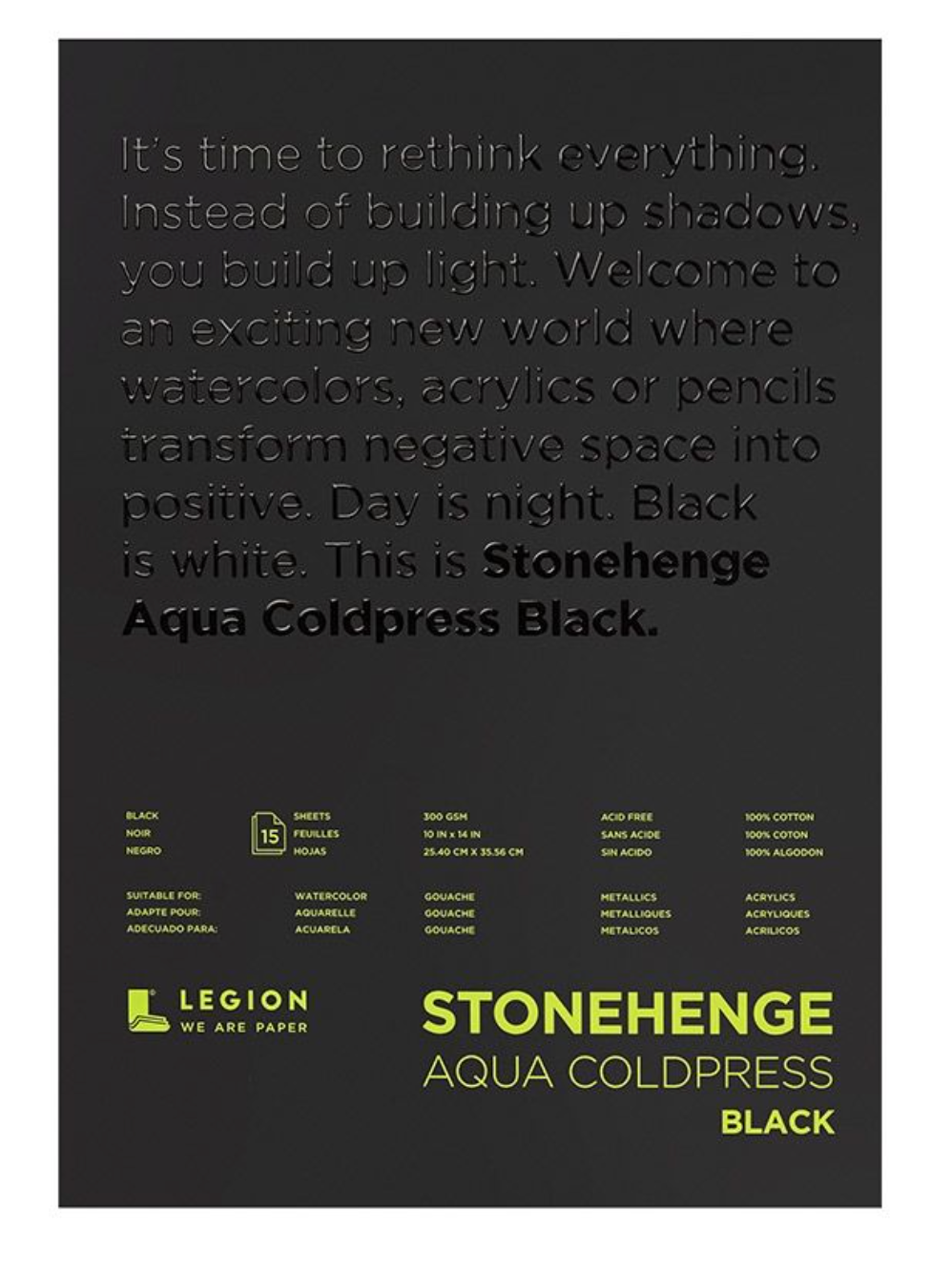 Stonehenge Aqua Coldpress Black Pads