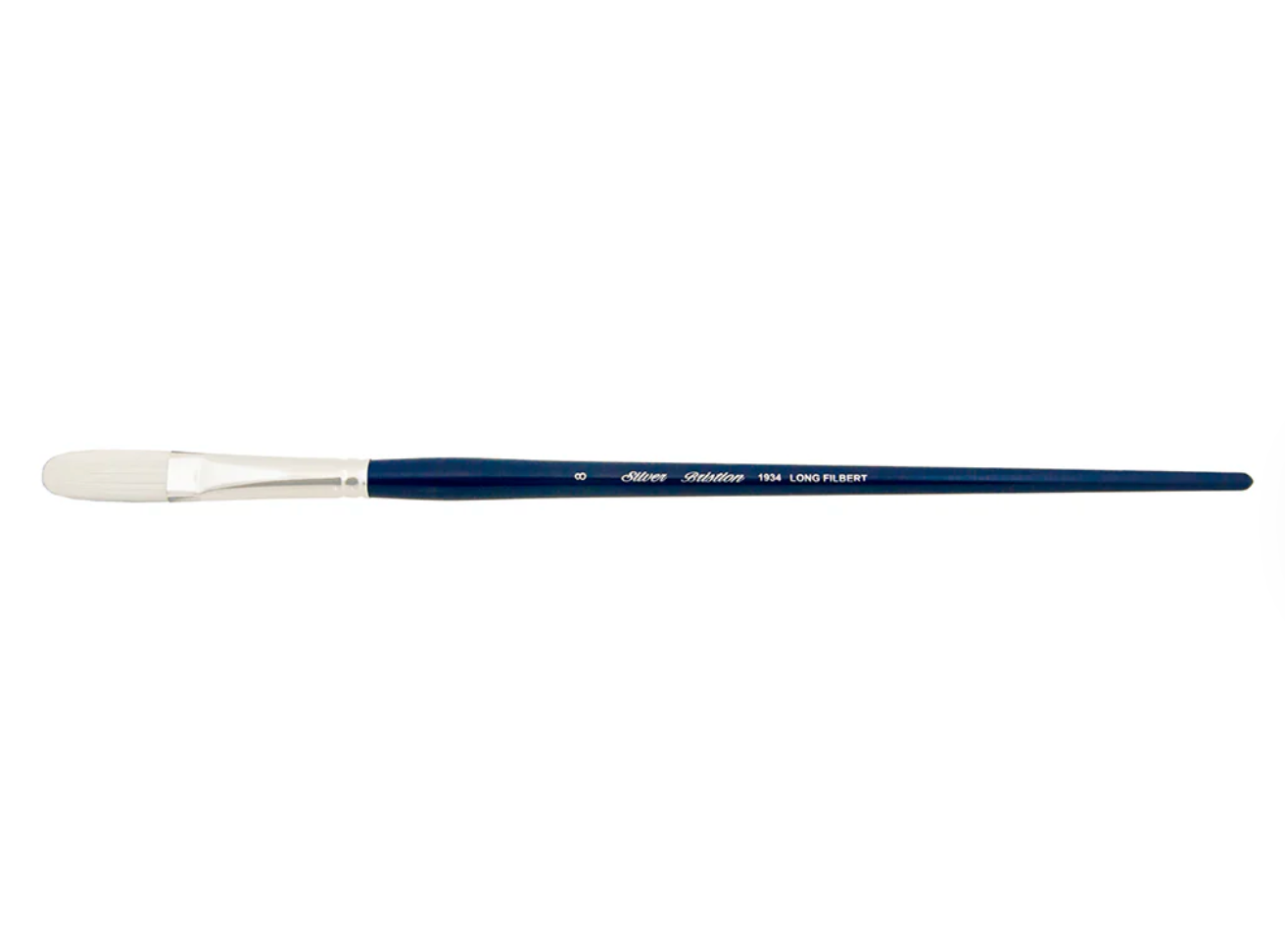 Silver Brush - Bristlon Stiff Synthetic Long Handle Brush - X Long Filbert 1934