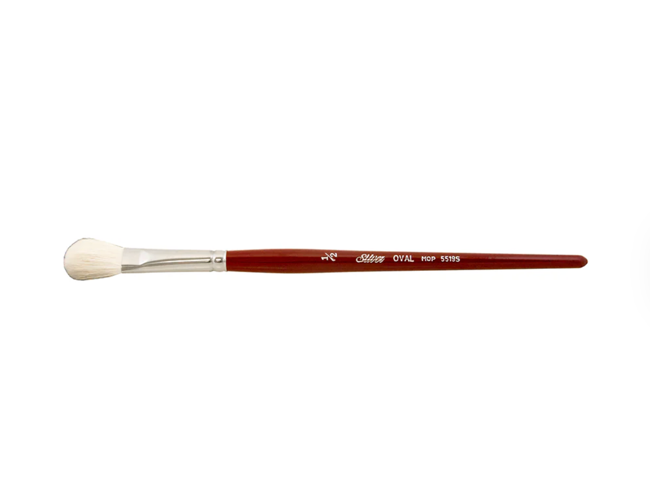 Silver Brush - Goat Hair Silver Mops - White Oval 5519s