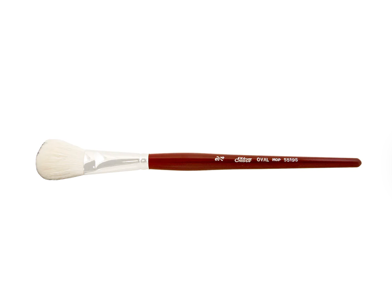 Silver Brush - Goat Hair Silver Mops - White Oval 5519s