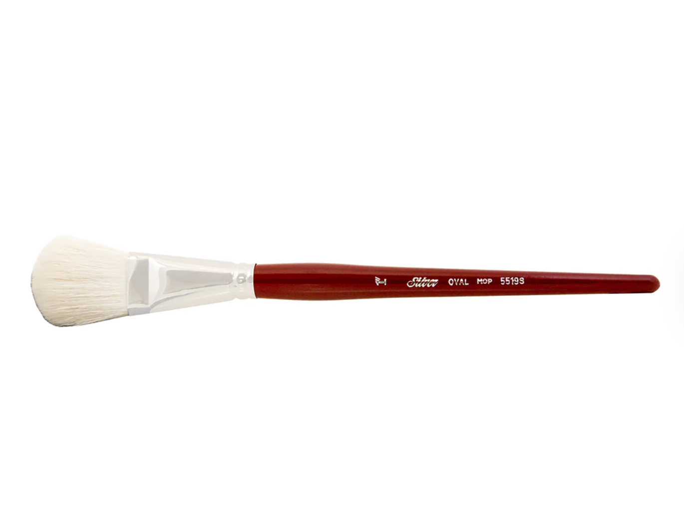 Silver Brush - Goat Hair Silver Mops - White Oval 5519s
